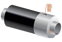 Труба ППУ ПЭ с металлической заглушкой изоляции и кабелем вывода Ст10 159х3.9